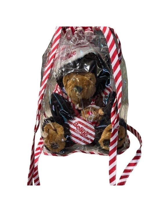 Belkie Bear Other - Belkie Bear 2004 Holiday Teddy Striped Backpack